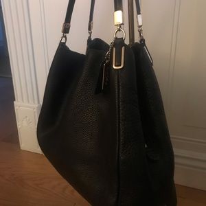 Coach Edie Black Pebble Bag